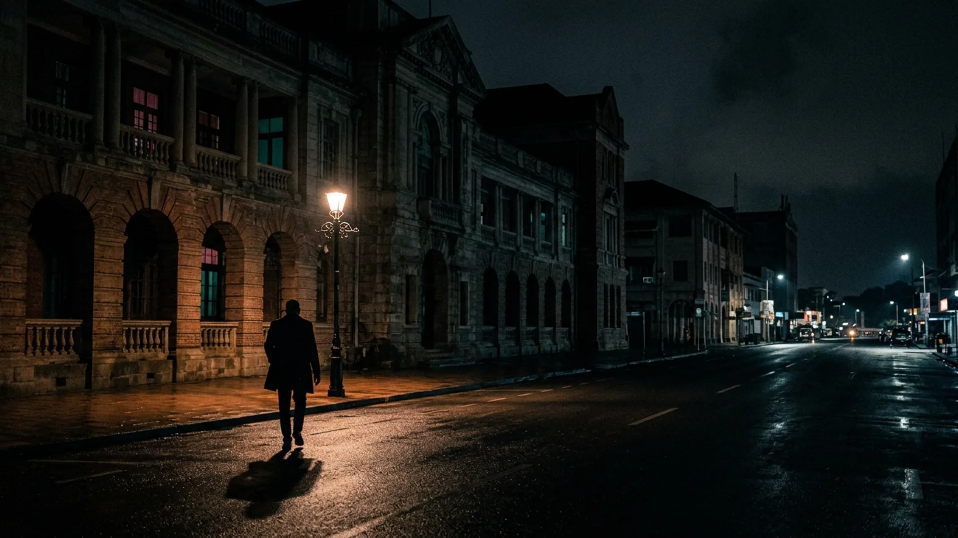 Atmospheric noir scene